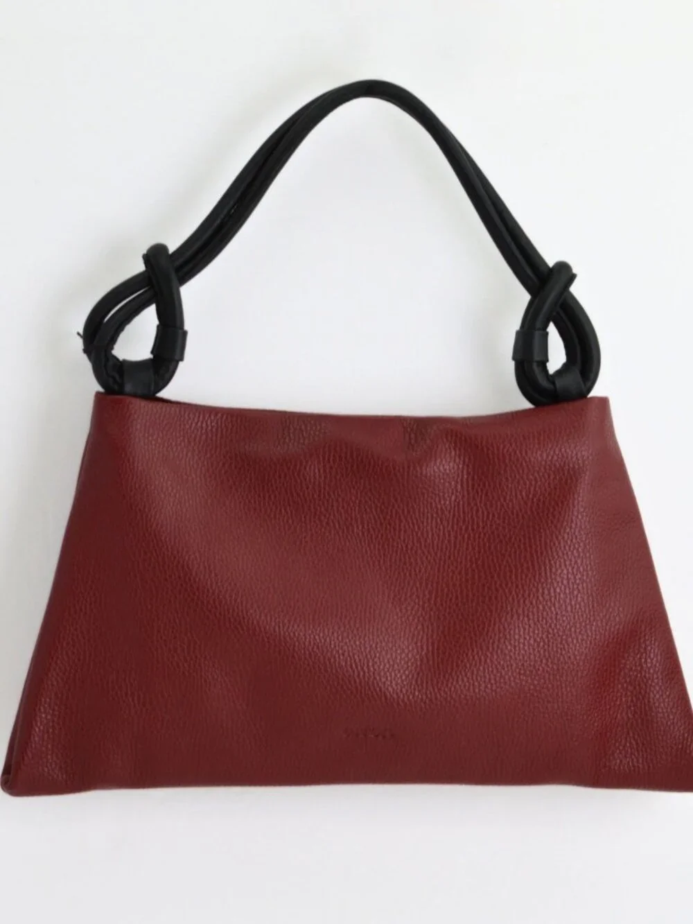 Poppy Hobo Bag, Italian Leather - Red Wine